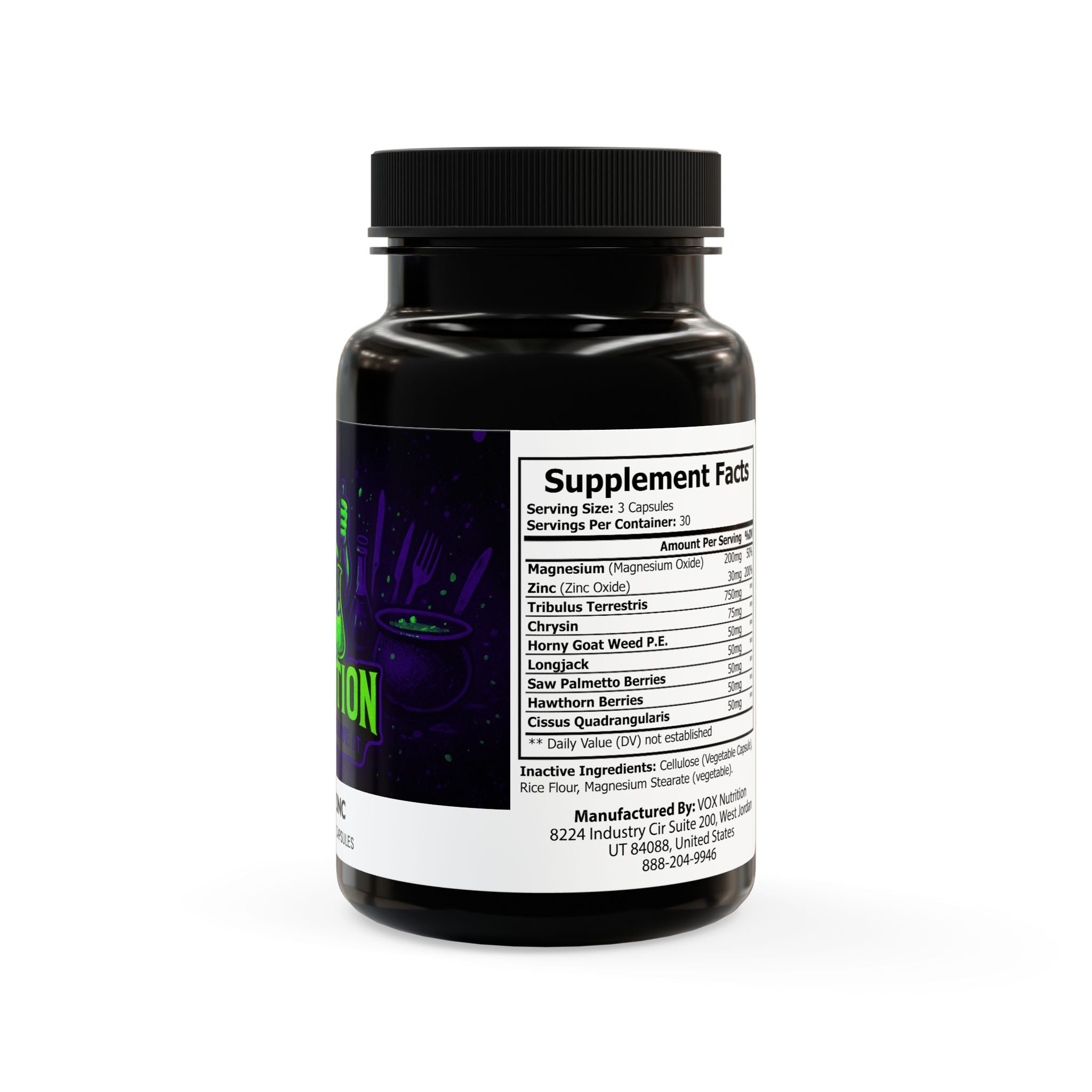 Magnesium Zinc Supplement (90 Capsules)