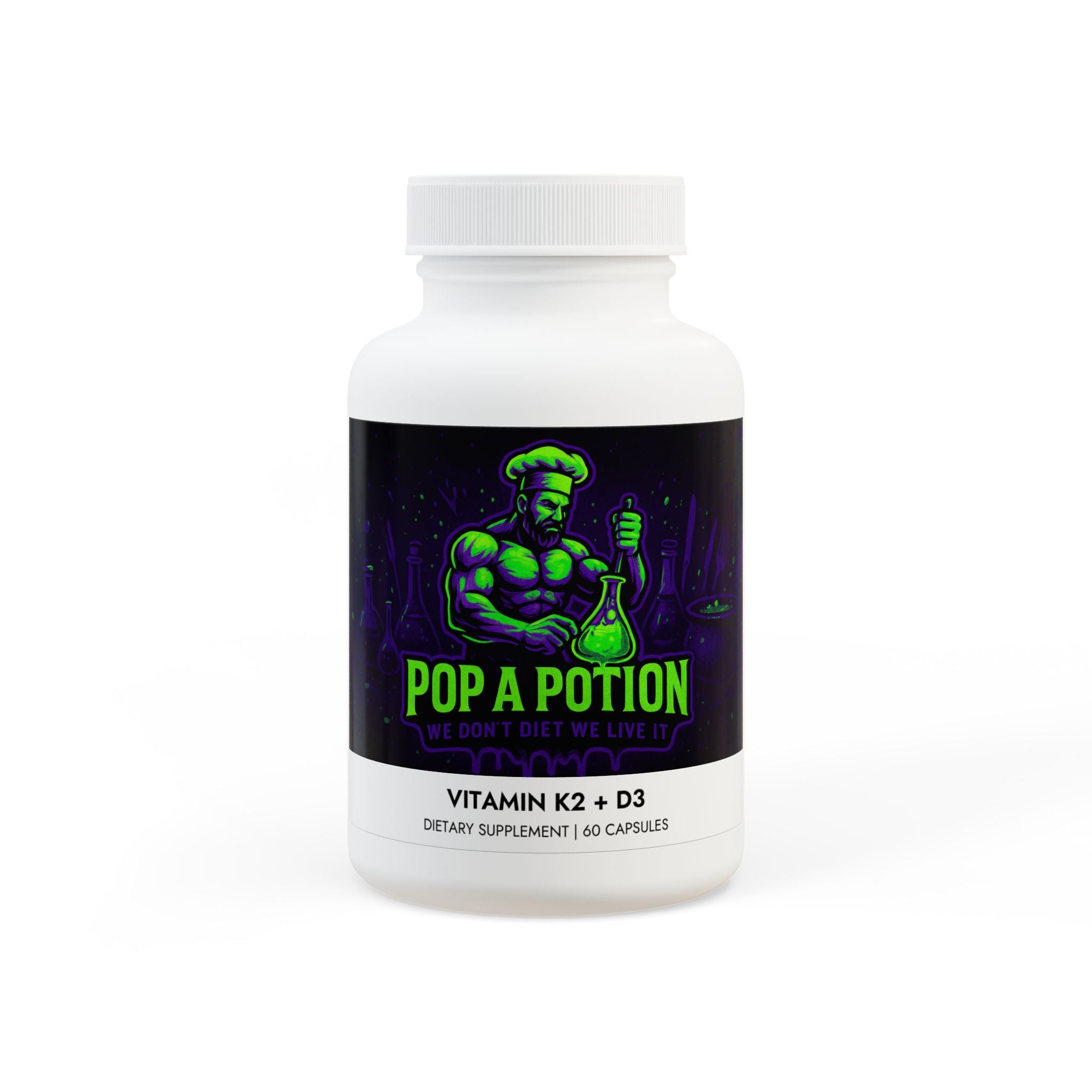 Vitamin K2 + D3 Supplement (60 Capsules)