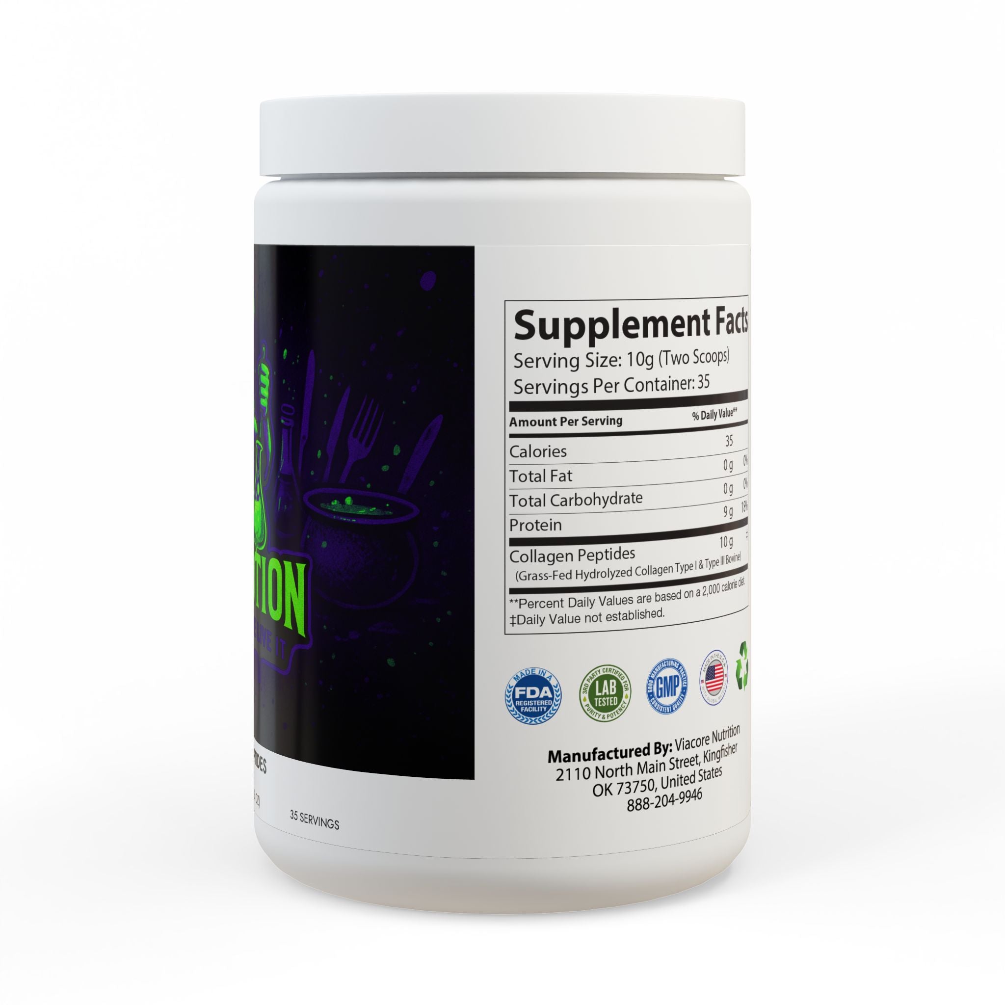 Collagen Peptides Type I & III Supplement (350g, 12.3oz)