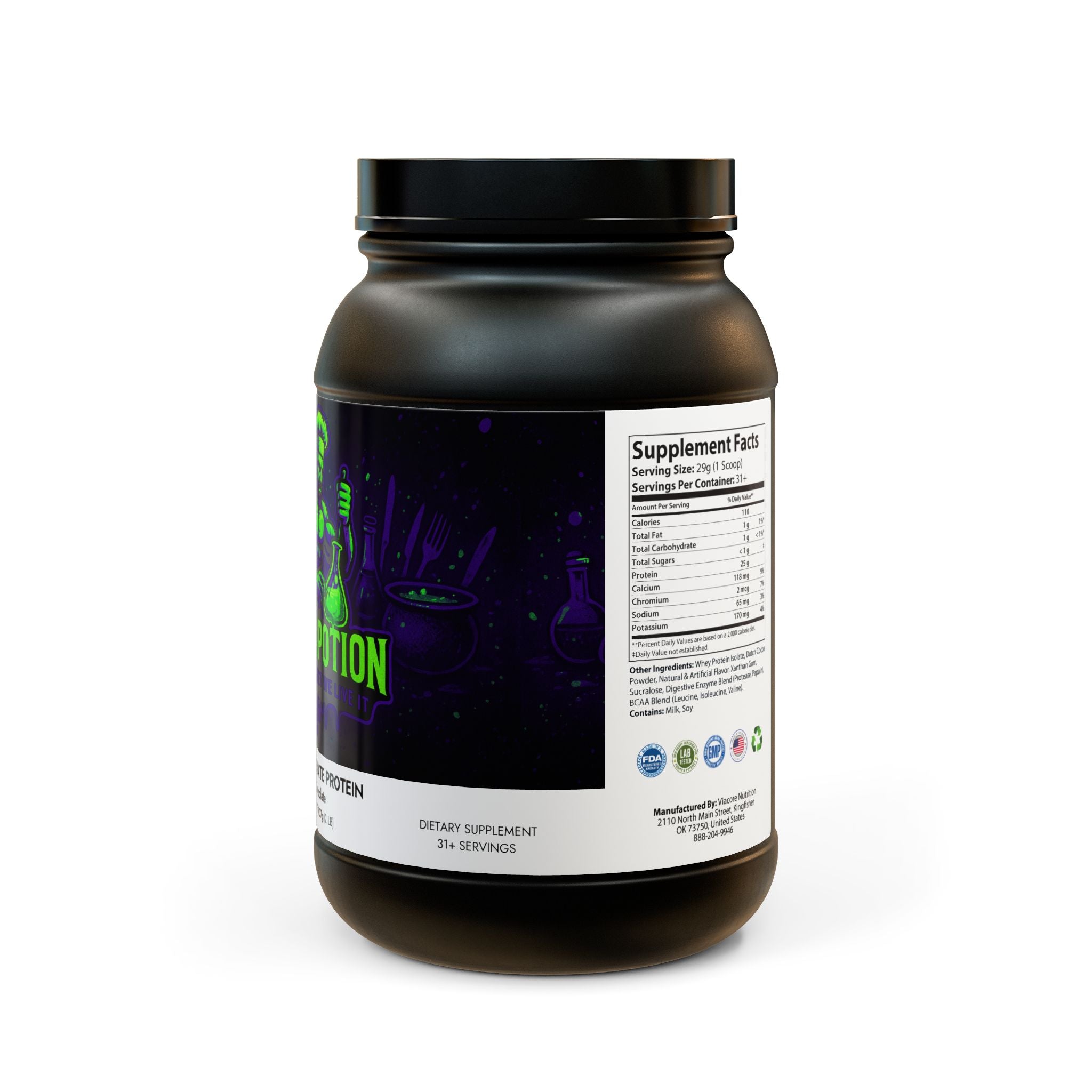 Whey Isolate Protein Supplement (907g, 2lb)